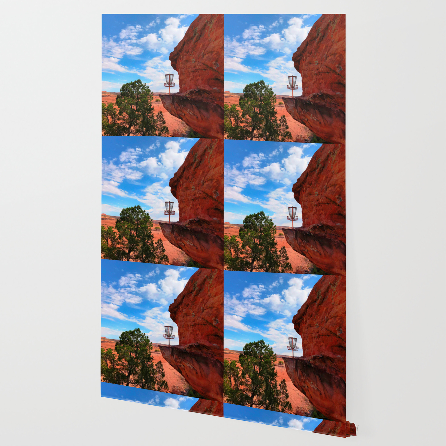 Disc Golf Basket In Moab Utah Wallpaper By Nswyers Society6