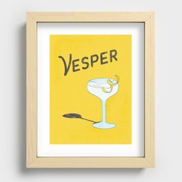 Vesper Martini with a Twist Recessed Framed Print