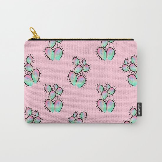 Pop Cactus Pattern Carry-All Pouch