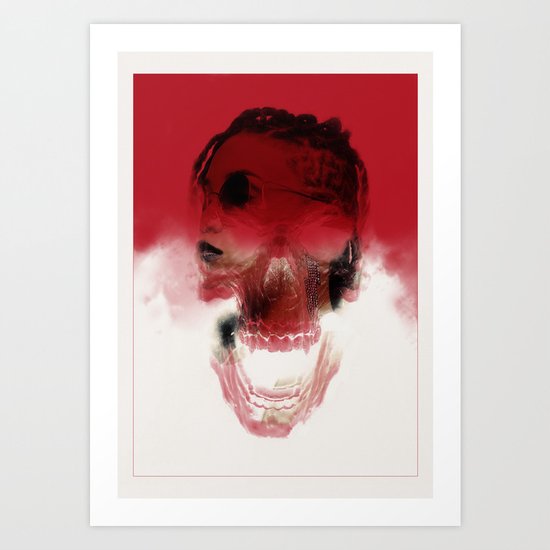 Skulled. Art Print