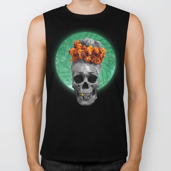 Spiritual Skull Of The Gold Land And The Millstone Biker Tank
