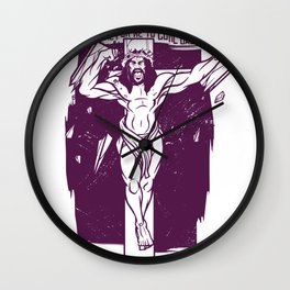 Angry Jesus Wall Clock