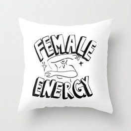 Female Energy Throw Pillow