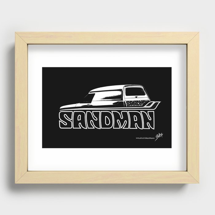 Holden Sandman Panel Van Recessed Framed Print