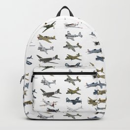 Various American WW2 Airplanes Backpack