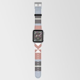 Aztec design in pink and blue colors Apple Watch Band