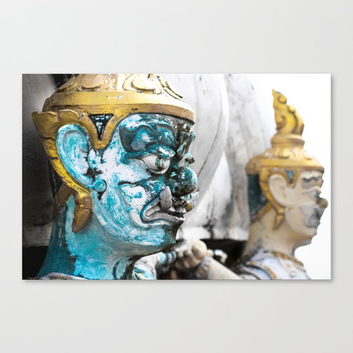 Buddhist Temple Demon Canvas Print