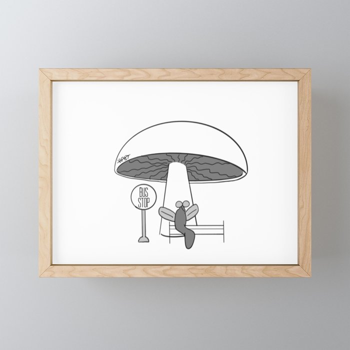 Bug Stop Framed Mini Art Print