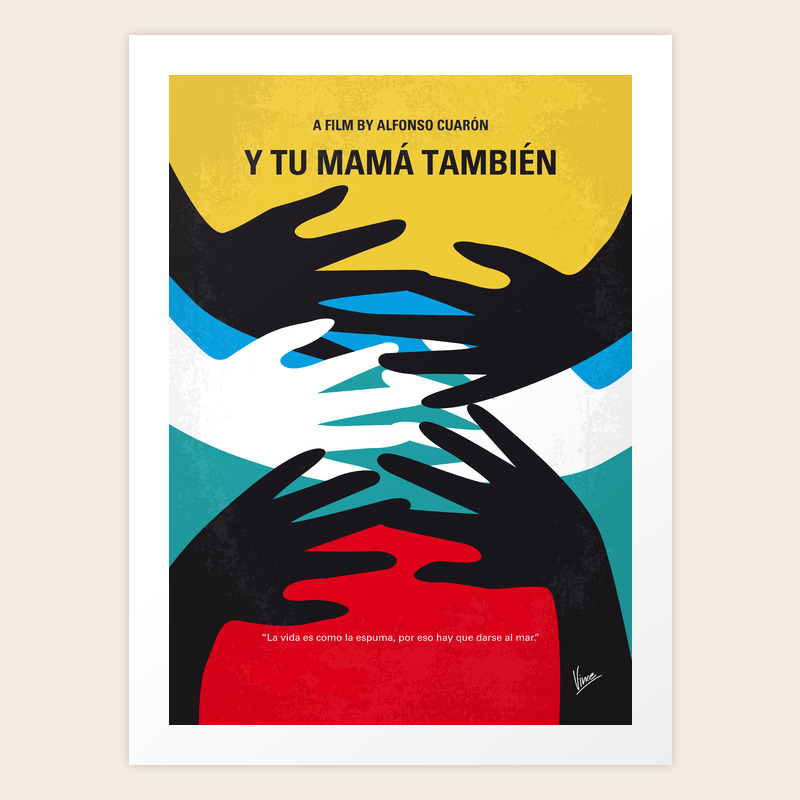 No468 My Y Tu Mama Tambien Minimal Movie Poster Art Print By