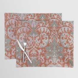 Grey And Carmine Placemat