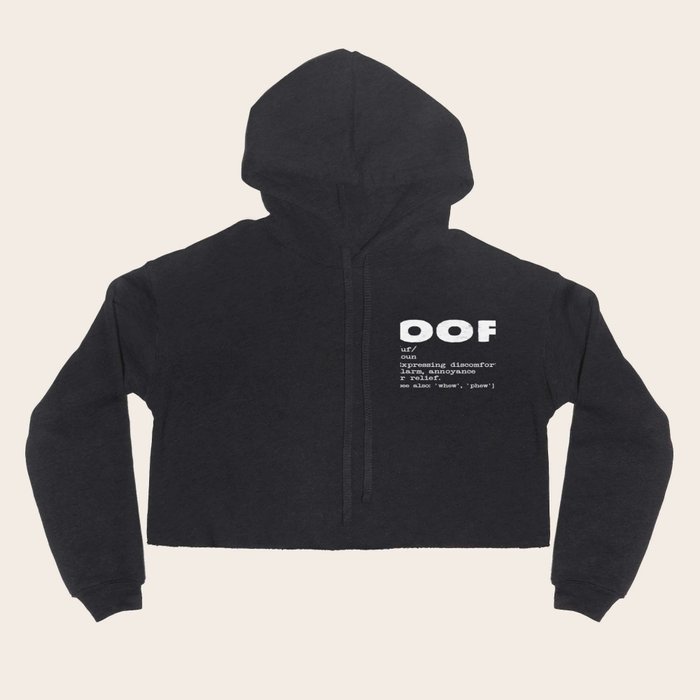 Funny Oof Definition Dank Meme Gift Internet Gag Apparel Hoody by
