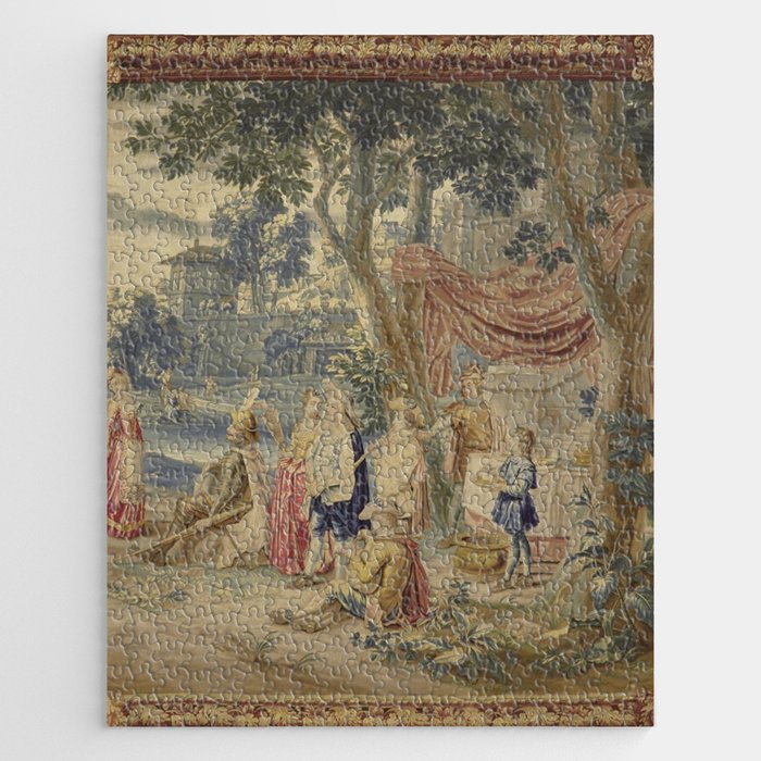 Antique 18th Century Flanders Tapestry Jigsaw Puzzle
