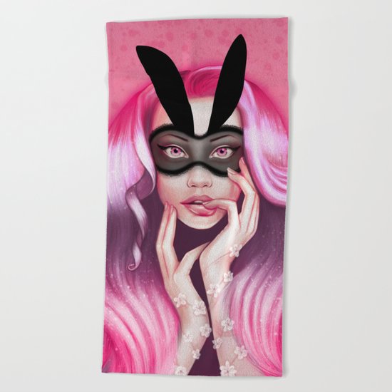 Cherry Blossom Beach Towel