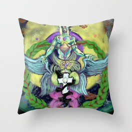 The Paths of Light and the Foundations of the Earth Throw Pillow
