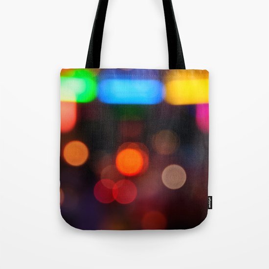 Night Light Colors Tote Bag