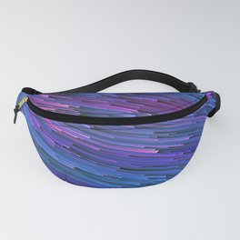 EMPTY SPACE - Abstract Digital Image Texture Glitch Art Fanny Pack