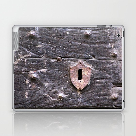 Old Weathered Wooden Door Wood Texture Laptop & iPad Skin