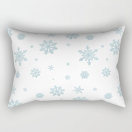 Glitter Snowflakes Rectangular Pillow