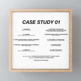 Case Study 01 - Daniel Caesar Framed Mini Art Print