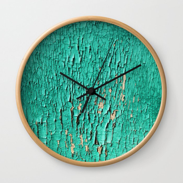 Shedding Green Wall Clock