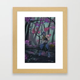 playing the melody Framed Art Print