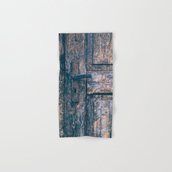 Weathered Wooden Door Hand & Bath Towel