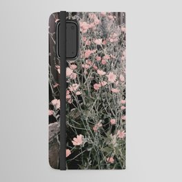 Vintage pink Chicory garden Android Wallet Case