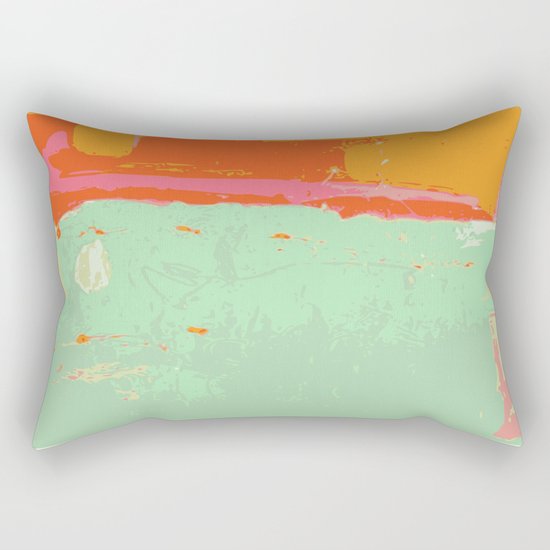 Infinity abstract art print pastel color Rectangular Pillow