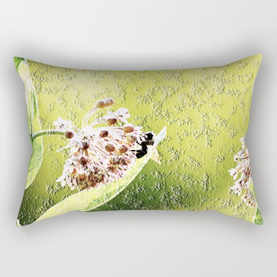 Blooming in the morning (granite) Rectangular Pillow