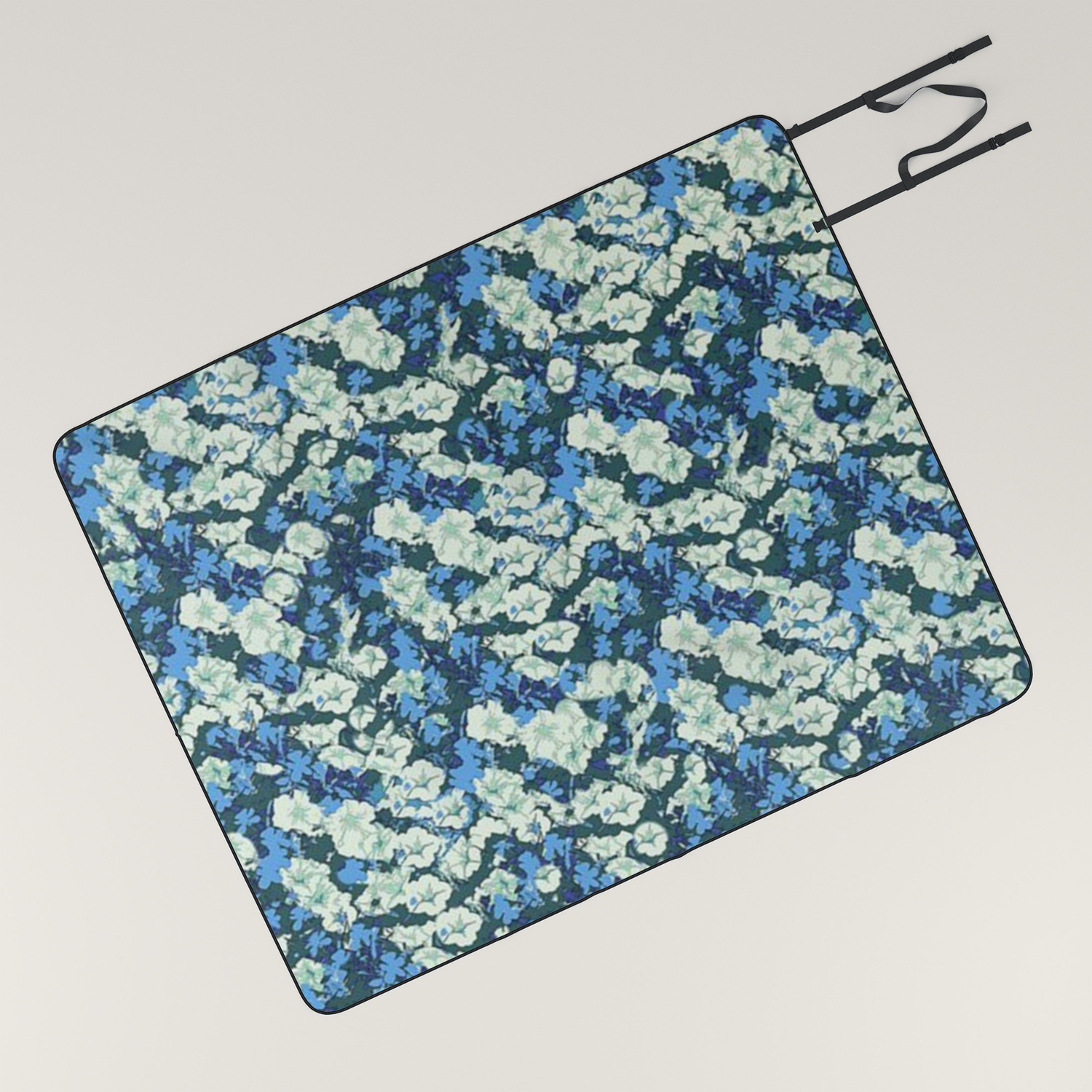 floral picnic blanket