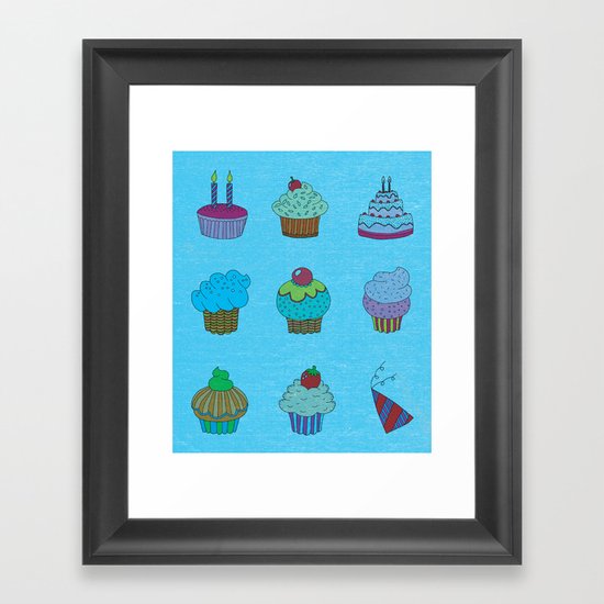 Cupcakes Framed Art Print
