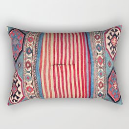 Shahsavan  Antique Azerbaijan Persian Khorjin Print Rectangular Pillow