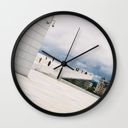 Oslo Opera House | Travel Photography -  Oslo, Norway (35mm) Wall Clock