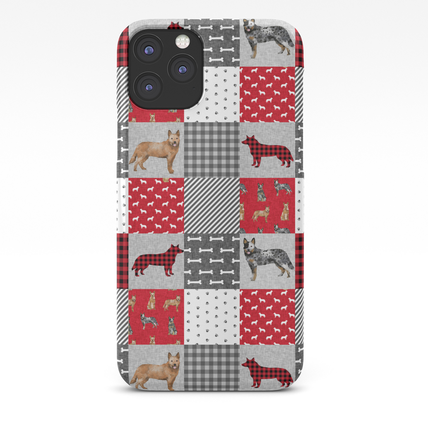 Australian Cattle Dog Cheater Quilt Pattern Dog Lovers By Pet Friendly Iphone Case By Petfriendly Society6