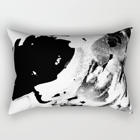 Keep Our Oceans Icy and Black and White Rectangular Pillow