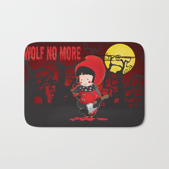 Wolf no more.Little Red Riding Hood v.2 Bath Mat