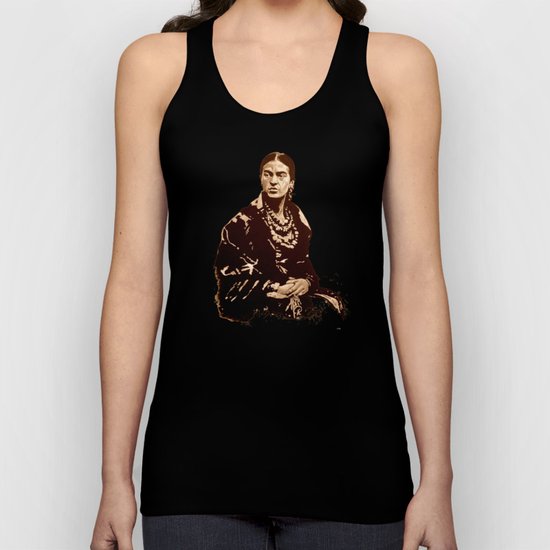 FRIDA - the mistress of ARTs - sepia version Unisex Tank Top