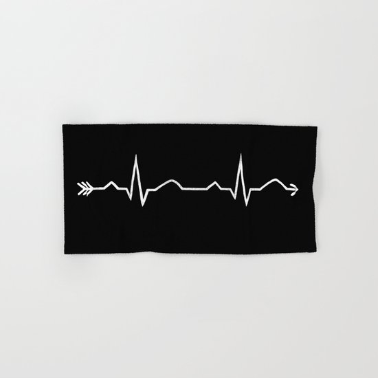 ecg arrow Hand & Bath Towel