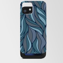 Colorful Abstract - Blue and Green iPhone Card Case