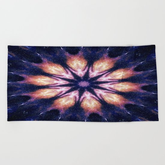 Lightening Mandala Beach Towel
