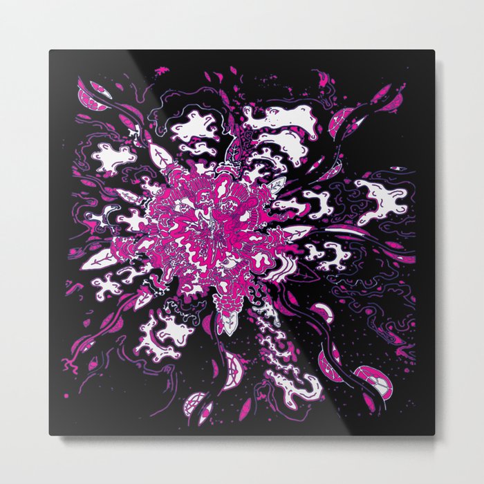 Psychedelic Explosion Metal Print