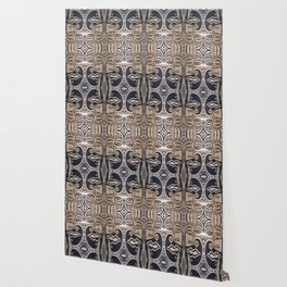 decorative african abstract pattern 2 Wallpaper