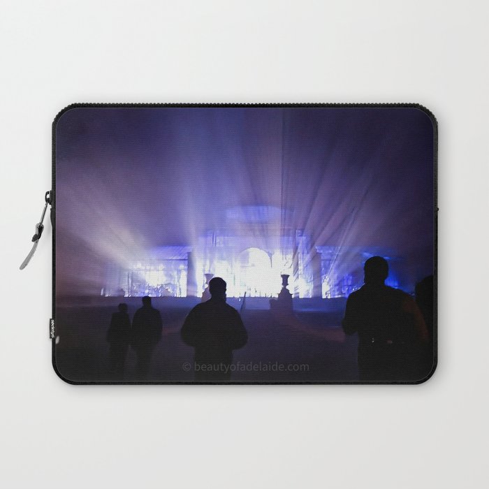 "Reborn" - Light cycles laser light show Adelaide South Australia Laptop Sleeve