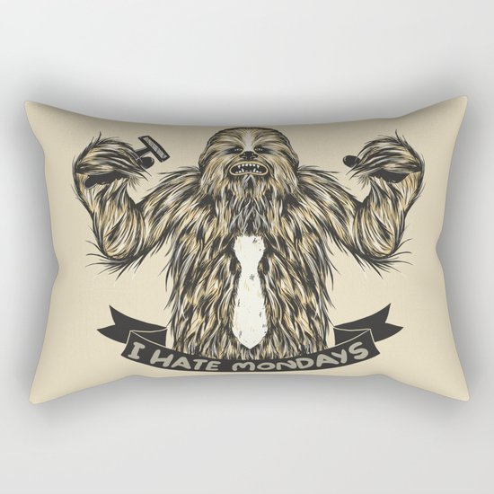 Chewie I Hate Mondays Rectangular Pillow