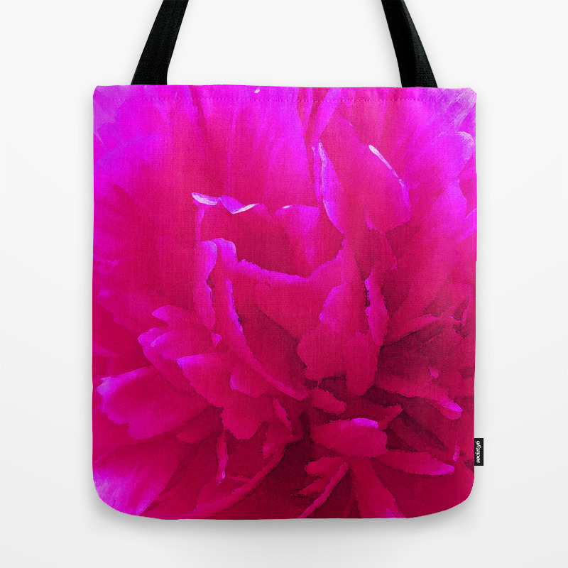bright pink tote bag