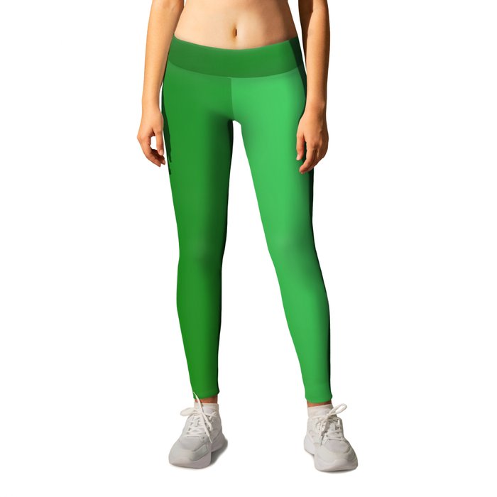 50 Green Gradient Background 220713 Minimalist Art Valourine Digital Design Leggings