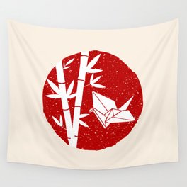 Simple Bamboo and Origami Wall Tapestry