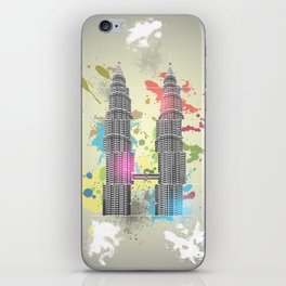 Petronas Towers Abstract iPhone Skin