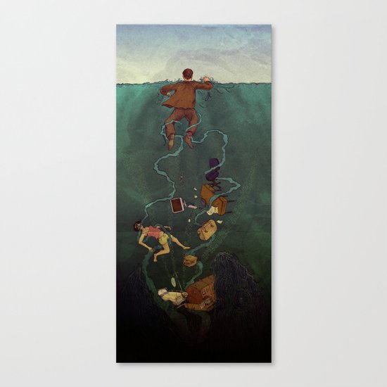 At Sea. Canvas Print