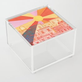 Brownstone Sunset  Acrylic Box